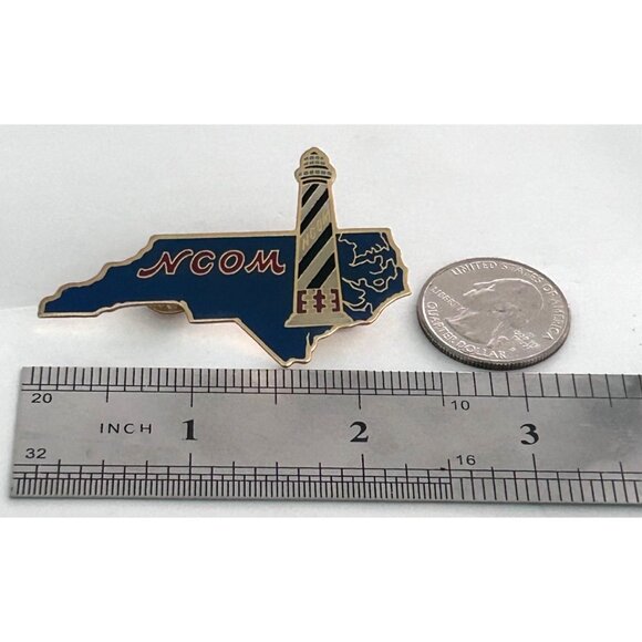 Vintage Odyssey of the Mind North Carolina Lighthouse State Logo Pin - Picture 2 of 3